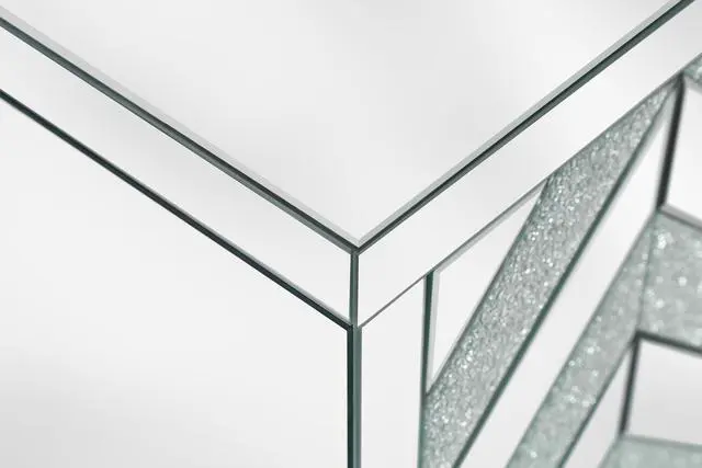 Alt view image 6 of 7 - Storage Cabinet with Mirror Trim and M Shape Design Spliced Combination For Living Room, Dining Room, Entryway, Kitchen
