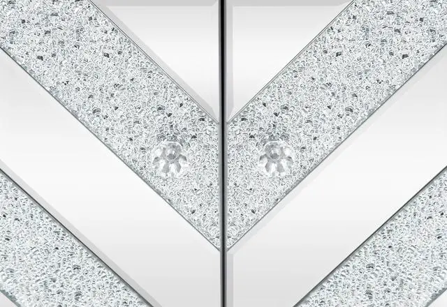 Alt view image 5 of 7 - Storage Cabinet with Mirror Trim and M Shape Design Spliced Combination For Living Room, Dining Room, Entryway, Kitchen