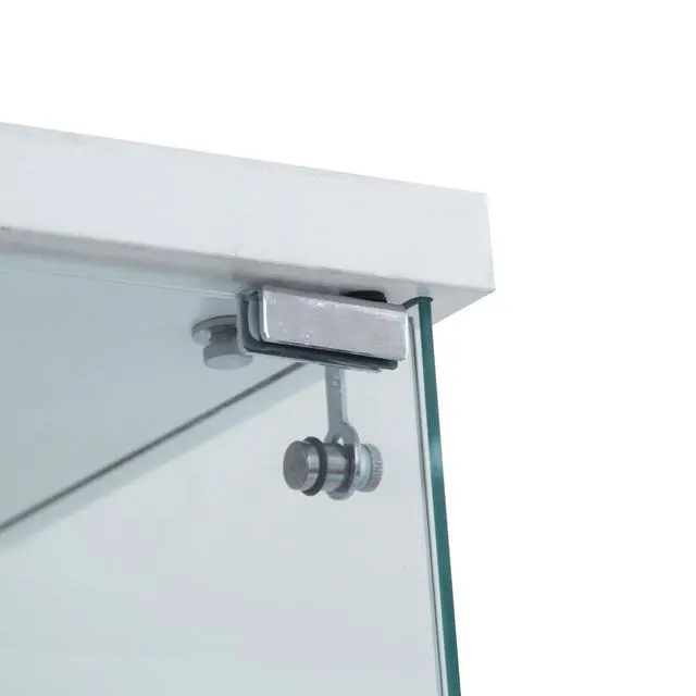 Alt view image 7 of 7 - Glass Display Cabinet with 4 Shelves Extra Large, Curio Cabinets for Living Room, Bedroom, Office, Black Floor Standing Glass Bookshelf, Quick Installation