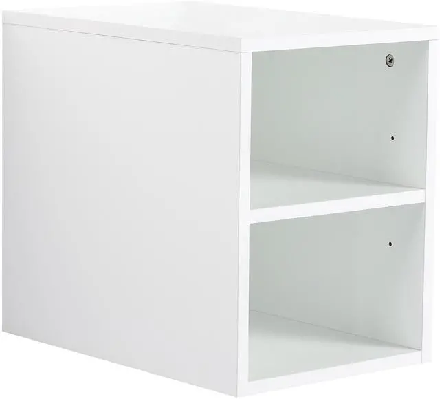 Main image of 12 Inch Small Wall Mounted Storage Shelves, Suitable For Small Bathroom, Glossy White (KD-Packing)