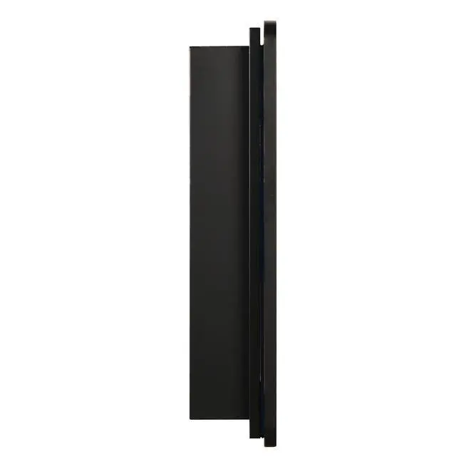 Alt view image 5 of 7 - Black 24x30 inch Metal Framed Wall mount or Recessed Mirror Cabinet