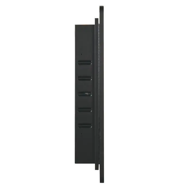 Alt view image 4 of 7 - Black 24x30 inch Metal Framed Wall mount or Recessed Mirror Cabinet