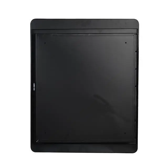 Alt view image 6 of 7 - Black 24x30 inch Metal Framed Wall mount or Recessed Mirror Cabinet