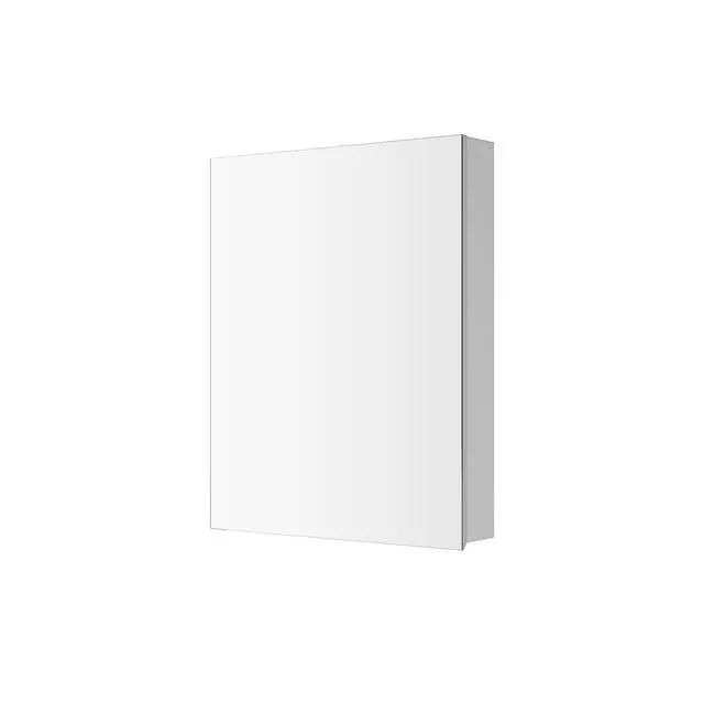 Alt view image 2 of 5 - 24'' W x 30'' H Surface Frameless Mirror Medicine Cabinet, Beveled Mirror Edges Bathroom Medicine Cabinet, Right opening door