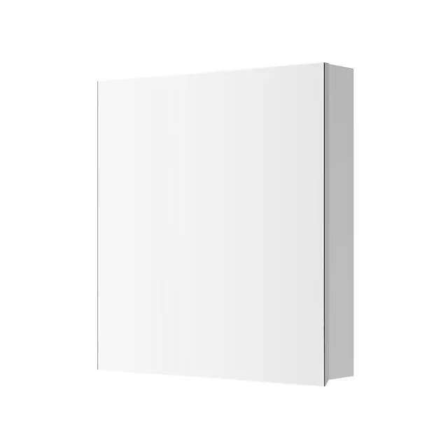 Alt view image 2 of 6 - 24'' W x 26'' H Surface Frameless Mirror Medicine Cabinet, Beveled Mirror Edges Bathroom Medicine Cabinet, Left opening door