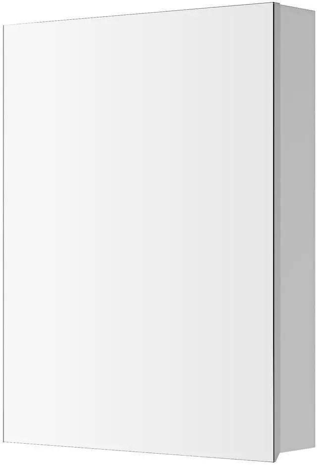 Main image of 20'' W x 26'' H Surface Frameless Mirror Medicine Cabinet, Beveled Mirror Edges Bathroom Medicine Cabinet, Left opening door