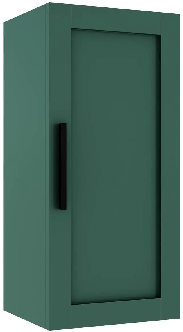 Main image of JOVI 14" Wall-Mounted Floating Bathroom Vanity Side Cabinet with a Door and a Shelf, (Suitable for JODI Bathroom Vanity), Green Color