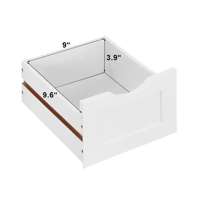Alt view image 4 of 7 - White Bathroom Storage Cabinet, Freestanding Cabinet with Drawers