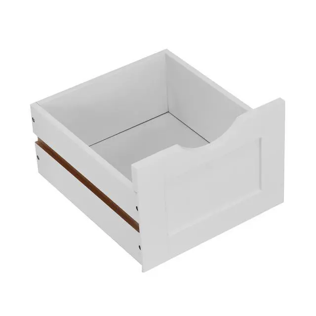 Alt view image 5 of 7 - White Bathroom Storage Cabinet, Freestanding Cabinet with Drawers