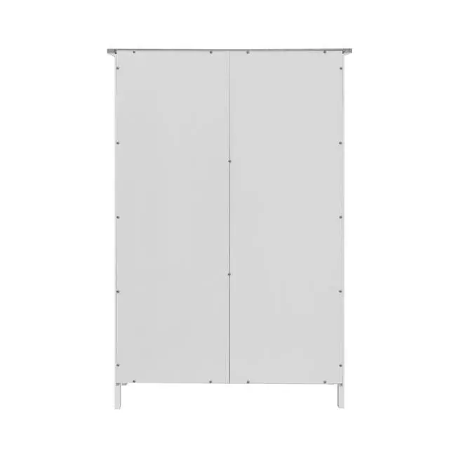 Alt view image 5 of 7 - White Bathroom Storage Cabinet, Floor Cabinet with Adjustable Shelf and Drawers