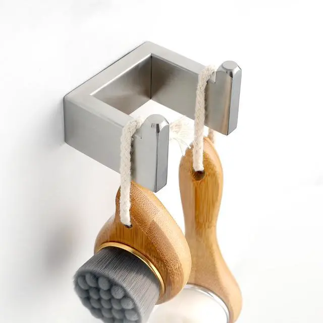Alt view image 4 of 7 - 4- Piece Stainless Steel Bathroom Hardware Set