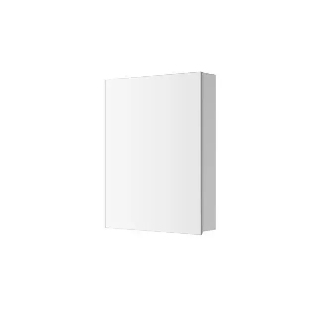 Alt view image 4 of 6 - 20'' W x 26'' H Bathroom Mirror Medicine Cabinet - Wooden Door Medicine Cabinets for Bathroom, Wall Mounted Surface, Bathroom Mirror with Storage, Right opening door