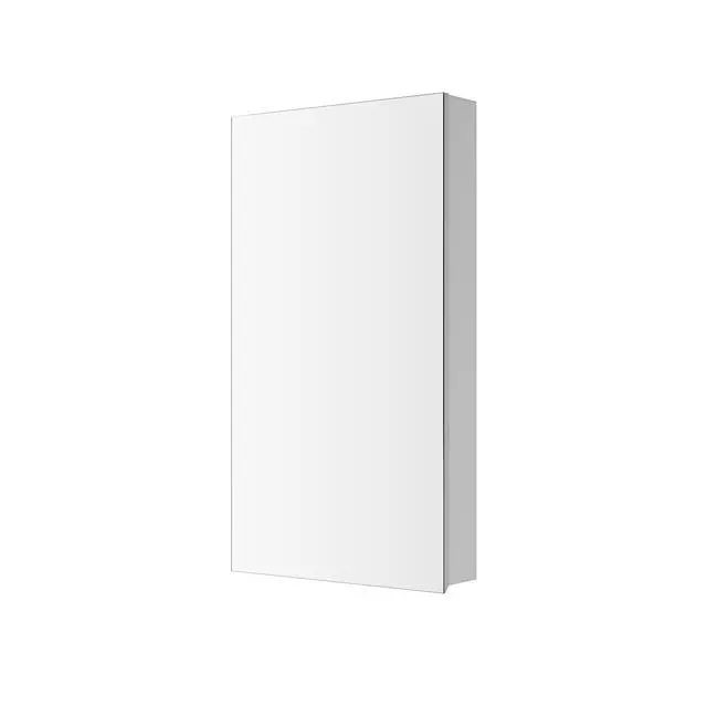 Alt view image 4 of 5 - 20'' W x 36'' H Bathroom Mirror Medicine Cabinet - Wooden Door Medicine Cabinets for Bathroom, Wall Mounted Surface, Bathroom Mirror with Storage, Left opening door