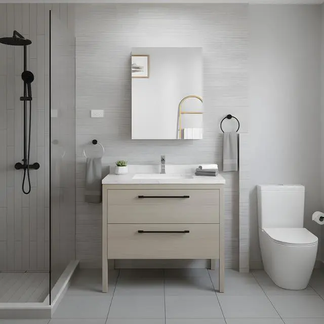 Alt view image 4 of 7 - 20'' W x 30'' H Bathroom Mirror Medicine Cabinet - Wooden Door Medicine Cabinets for Bathroom, Wall Mounted Surface, Bathroom Mirror with Storage, Left opening door