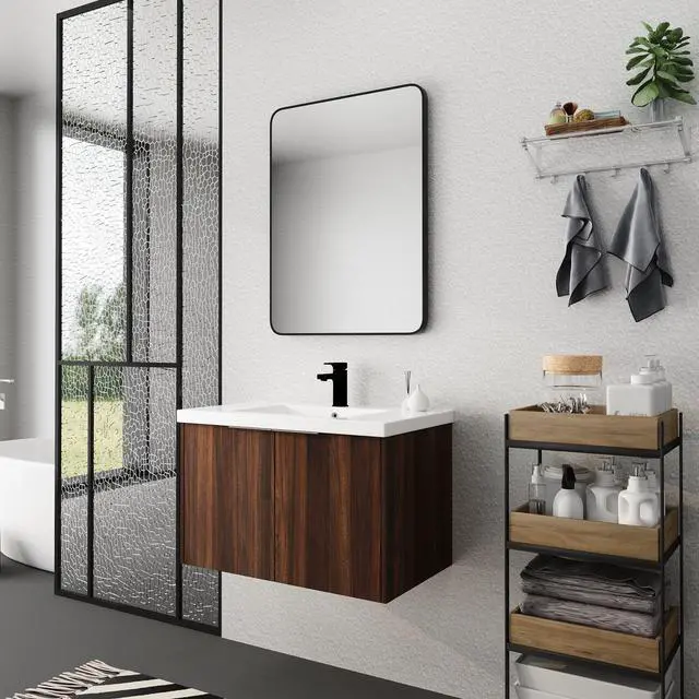 Alt view image 4 of 7 - Soft Close Doors Bathroom Vanity With Sink,30 Inch For Small Bathroom,30x18-00630CAW(KD-Packing)