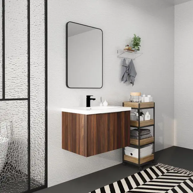 Alt view image 3 of 7 - Soft Close Doors Bathroom Vanity With Sink,30 Inch For Small Bathroom,30x18-00630CAW(KD-Packing)