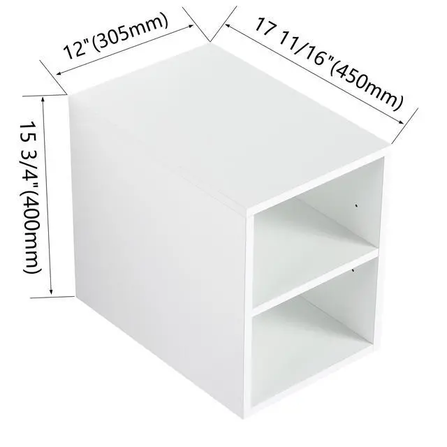 Alt view image 3 of 7 - 12 Inch Small Wall Mounted Storage Shelves, Suitable For Small Bathroom, Glossy White