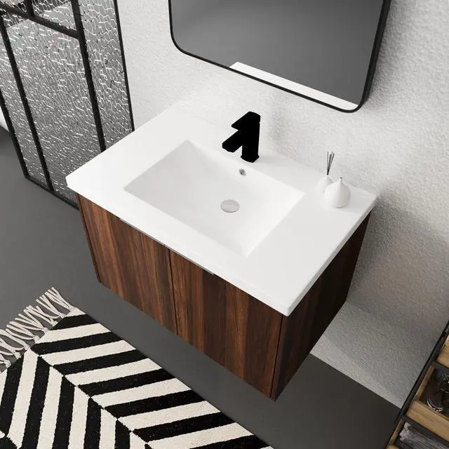 Alt view image 7 of 7 - Soft Close Doors Bathroom Vanity With Sink,30 Inch For Small Bathroom,30x18-00630CAW(KD-Packing)