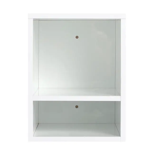 Alt view image 7 of 7 - 12 Inch Small Wall Mounted Storage Shelves, Suitable For Small Bathroom, Glossy White