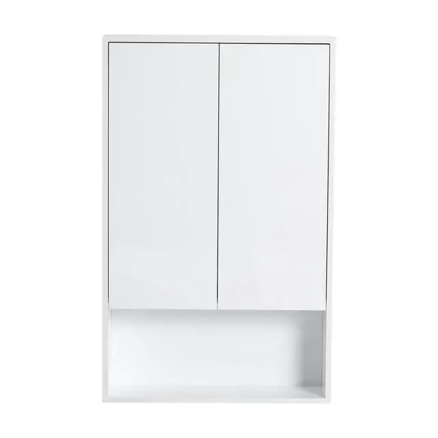 Alt view image 5 of 7 - 24" Bathroom Wall Cabinet, Soft Close Doors, Float Mounting Design,Glossy White,(KD-Packing)