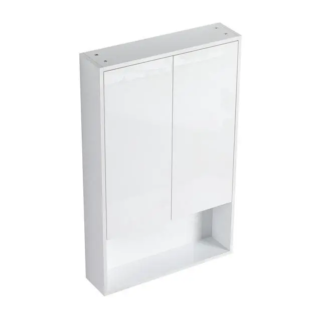 Alt view image 6 of 7 - 24" Bathroom Wall Cabinet, Soft Close Doors, Float Mounting Design,Glossy White,(KD-Packing)