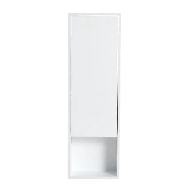 Alt view image 5 of 7 - 12" Bathroom Wall Cabinet, Soft Close Doors, Float Mounting Design,Glossy White,(KD-Packing)