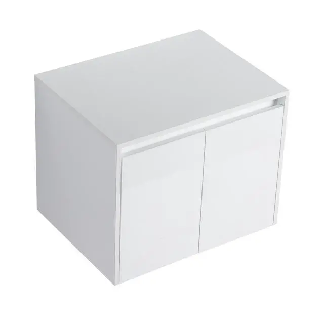 Alt view image 6 of 7 - 24" Bathroom Wall Cabinet, 2-Soft Close Doors, Float Mounting Design,Glossy White,(KD-Packing)