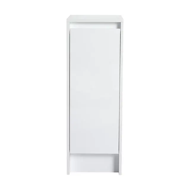 Alt view image 5 of 7 - 12" freestanding Bathroom Storage Cabinet, Soft Close Doors, Glossy White,(KD-Packing)