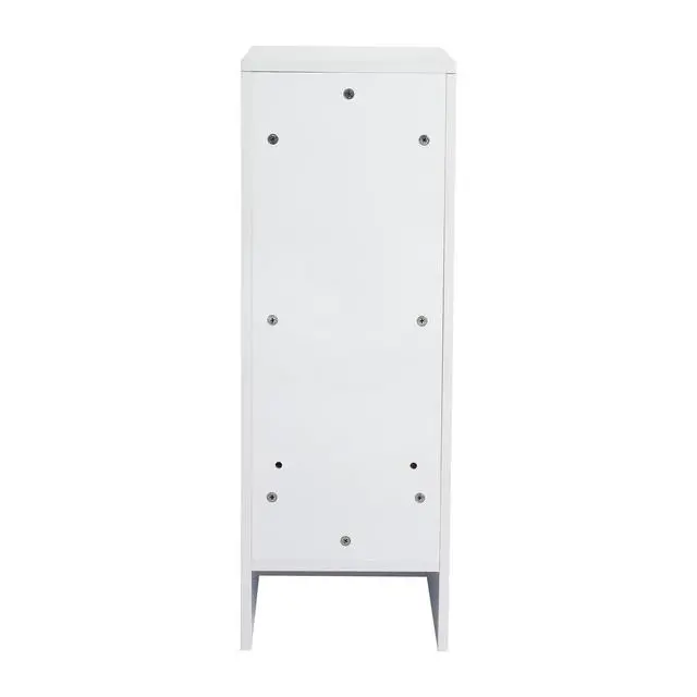 Alt view image 7 of 7 - 12" freestanding Bathroom Storage Cabinet, Soft Close Doors, Glossy White,(KD-Packing)