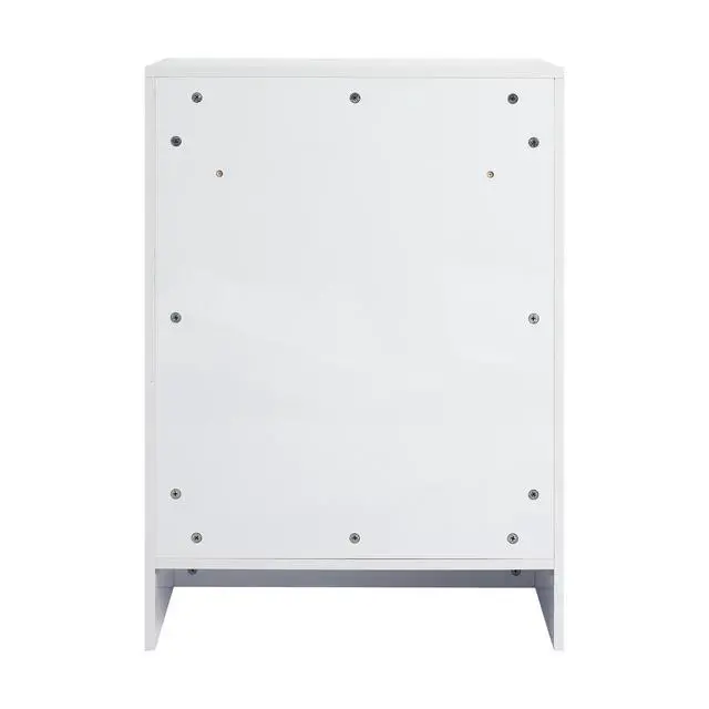 Alt view image 7 of 7 - 24" freestanding Bathroom Storage Cabinet, 2-Soft Close Doors, Glossy White,(KD-Packing)