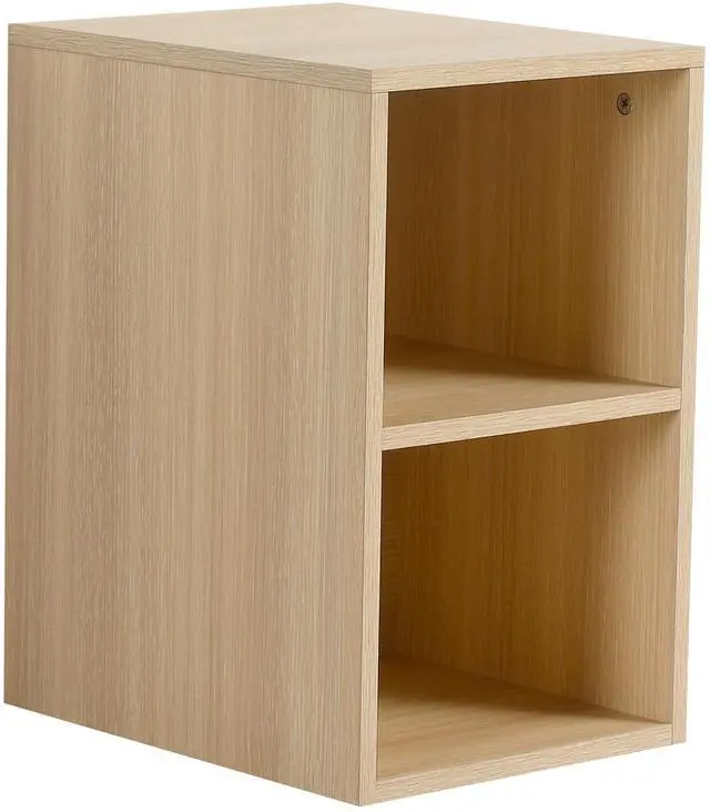 Main image of 12 Inch Small Wall Mounted Storage Shelves, Bathroom Storage, Plywood, American White Oak