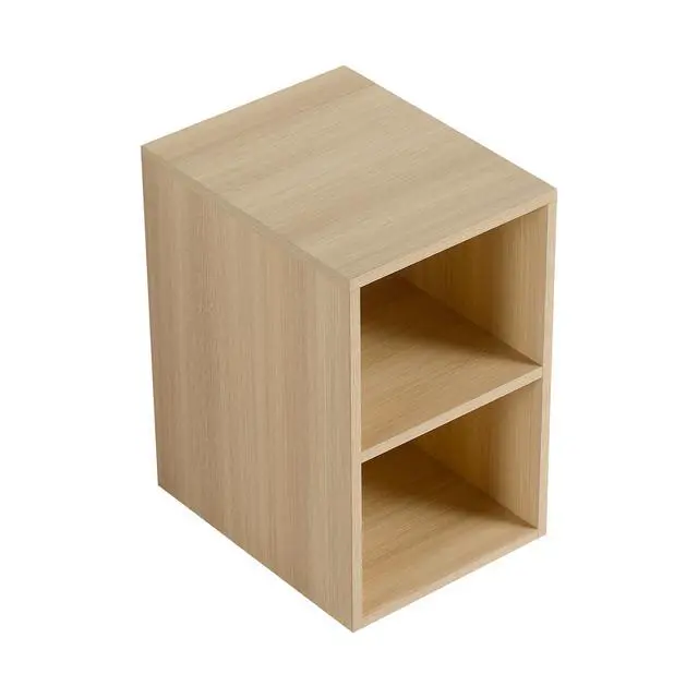 Alt view image 6 of 7 - 12 Inch Small Wall Mounted Storage Shelves, Bathroom Storage, Plywood, American White Oak