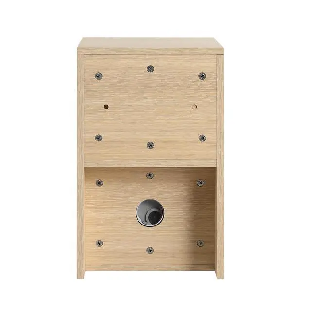Alt view image 7 of 7 - 12 Inch Small Wall Mounted Storage Shelves, Bathroom Storage, Plywood, American White Oak