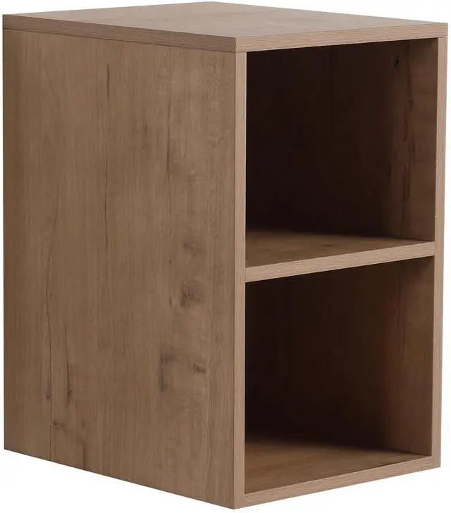 Main image of 12 Inch Small Wall Mounted Storage Shelves, Bathroom Storage, Plywood, Imitative Oak