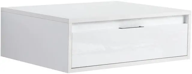 Main image of 24" Bathroom Cabinet,Soft Close Drawer,Float Mounting Design, Glossy White, KD-Packing,(Only Vanity)