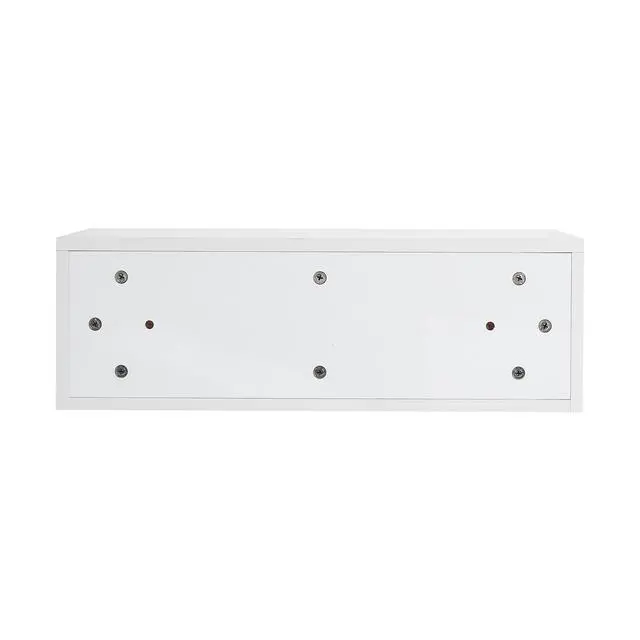 Alt view image 7 of 7 - 24" Bathroom Cabinet,Soft Close Drawer,Float Mounting Design, Glossy White, KD-Packing,(Only Vanity)
