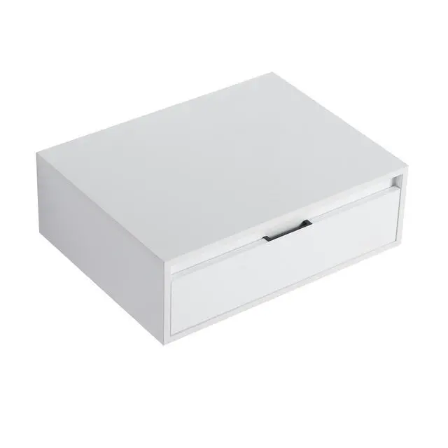 Alt view image 6 of 7 - 24" Bathroom Cabinet,Soft Close Drawer,Float Mounting Design, Glossy White, KD-Packing,(Only Vanity)