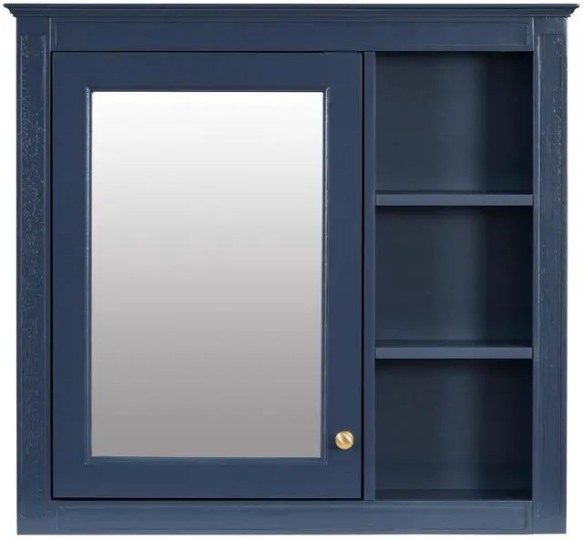 Main image of 30'' x 28'' Medicine Cabinet, Wall Mounted Bathroom Storage Cabinet, Modern Bathroom Wall Cabinet with Mirror,Medicine Cabinet, Mirror Cabinet with 3 Open Shelves (Not Include Bathroom Vanity )