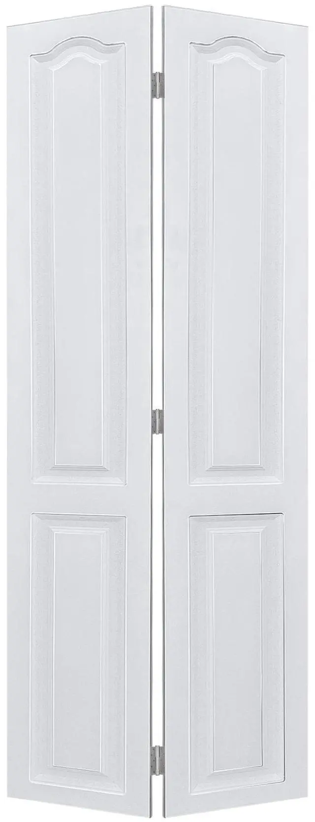 Main image of YGDual CNC crafted modern door 3/4" thick 24 in. x 83 in. Solid Core White Finished MDF bi-fold door With Hardware kit