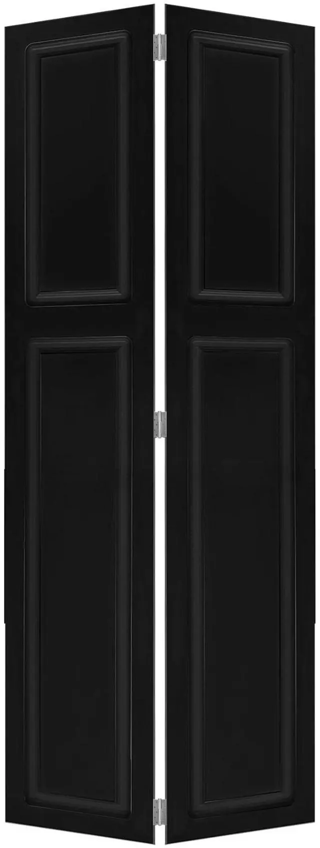 Main image of Modern 2 panel bi-fold 80 in.X34 in. MDF black walnut Barn Sliding Door With Hardware kit
