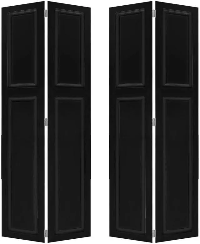 Main image of Doubel 2 panel bi-fold 96 in.X48 in. MDF black walnut Barn Sliding Door With Hardware kit