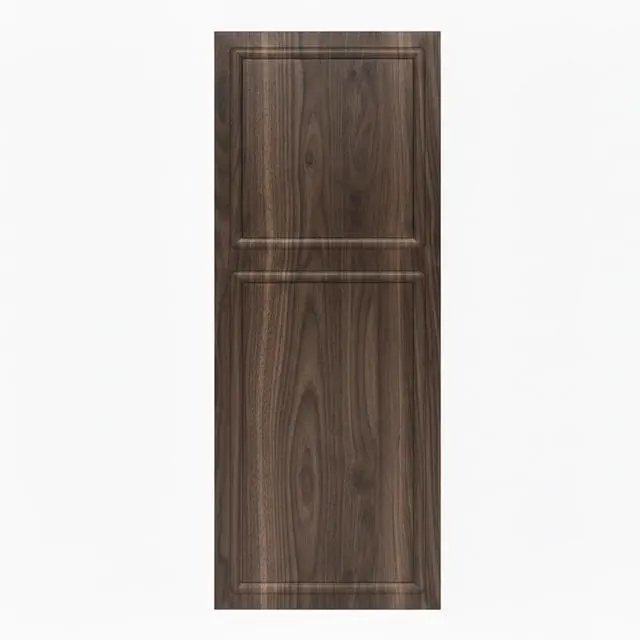 Alt view image 4 of 5 - 18 series 19 in.X96 in. 3/4 inch thickness 2-Panel Walnut Color Finished MDF Sliding Barn Door With Hardware Kit