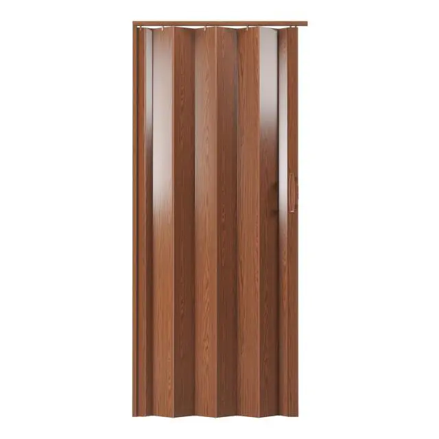 Alt view image 2 of 7 - Studio Series 32" W PVC Foldable Accordion Doors, Walnut