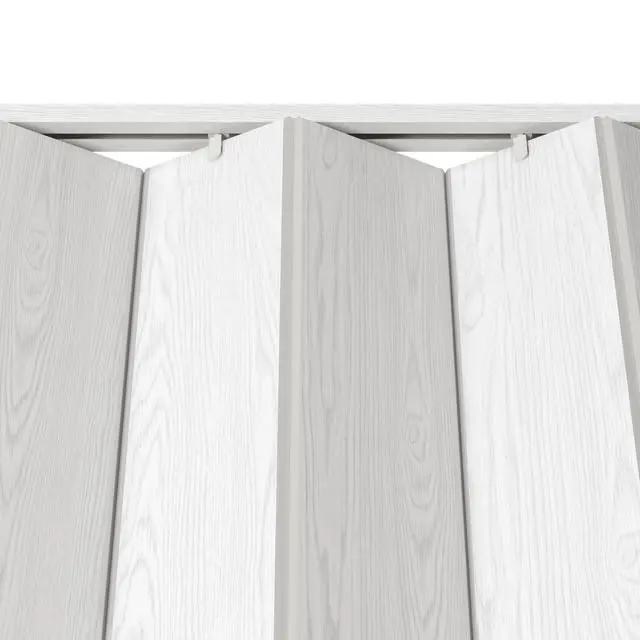 Alt view image 5 of 7 - Studio Series 48" W PVC Foldable Accordion Doors, White