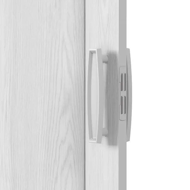 Alt view image 6 of 7 - Studio Series 48" W PVC Foldable Accordion Doors, White