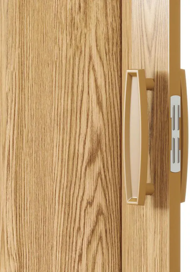 Alt view image 6 of 7 - Studio Series 48" W PVC Foldable Accordion Doors, Gold