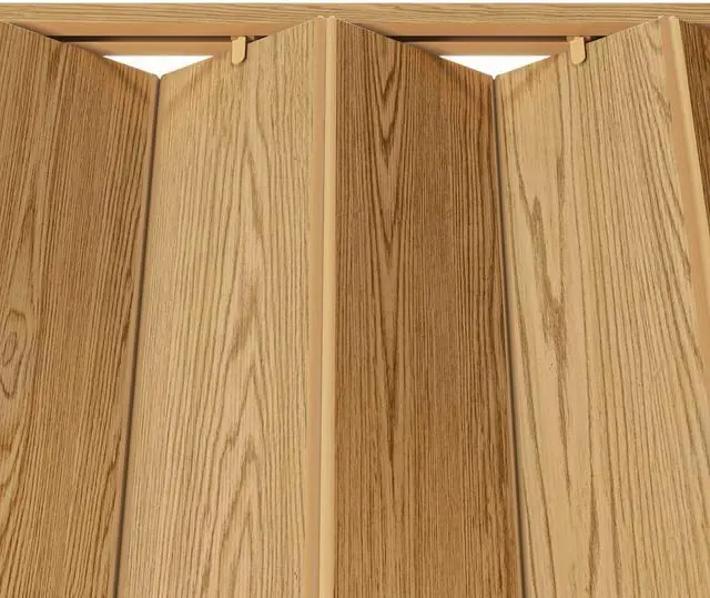 Alt view image 5 of 7 - Studio Series 48" W PVC Foldable Accordion Doors, Gold