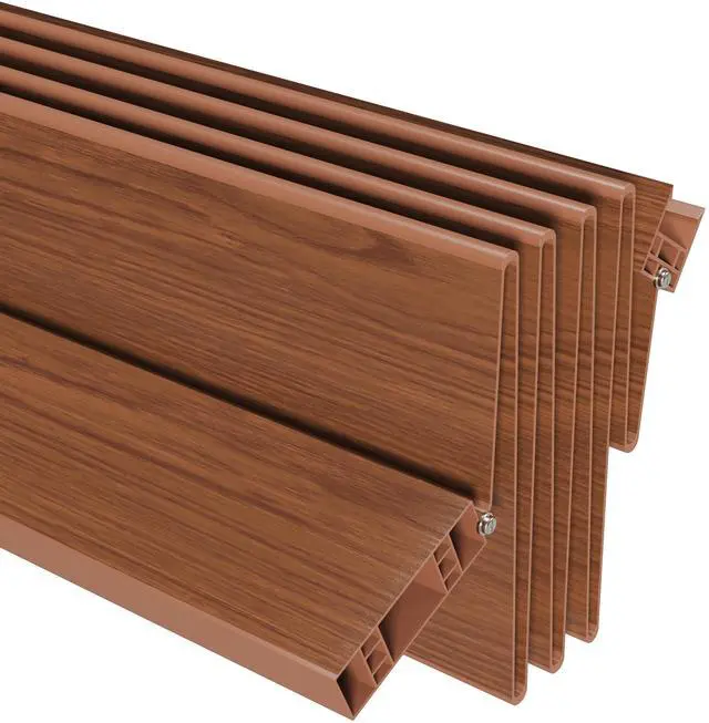Alt view image 7 of 7 - Studio Series 48" W PVC Foldable Accordion Doors, Walnut