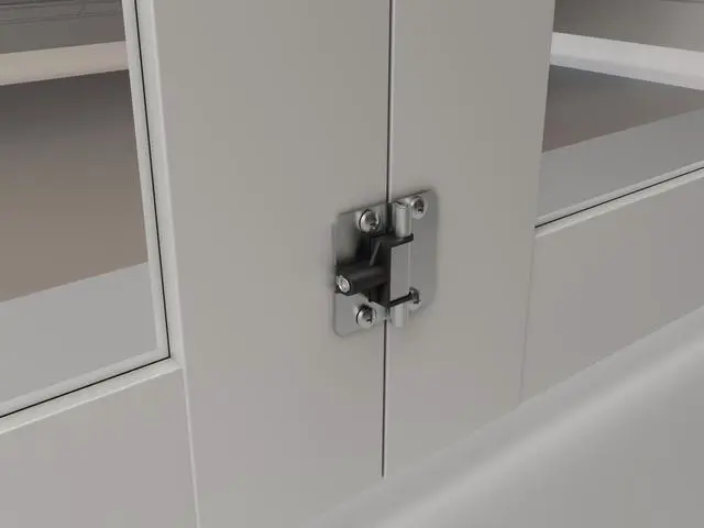 Alt view image 6 of 7 - 30 in. x 80 in. Mirrored Glass Solid Core White Composite Bi-fold Door with Hardware Kit and Door Handle