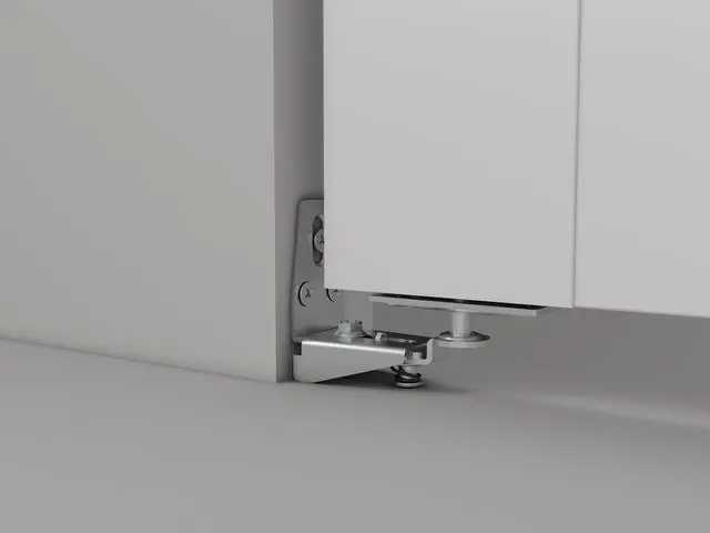 Alt view image 5 of 7 - 30 in. x 80 in. Mirrored Glass Solid Core White Composite Bi-fold Door with Hardware Kit and Door Handle
